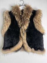 Real fur gilet size S- M