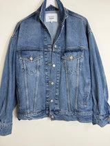 Reformation denim jacket size XS oversized