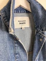 Reformation denim jacket size XS oversized