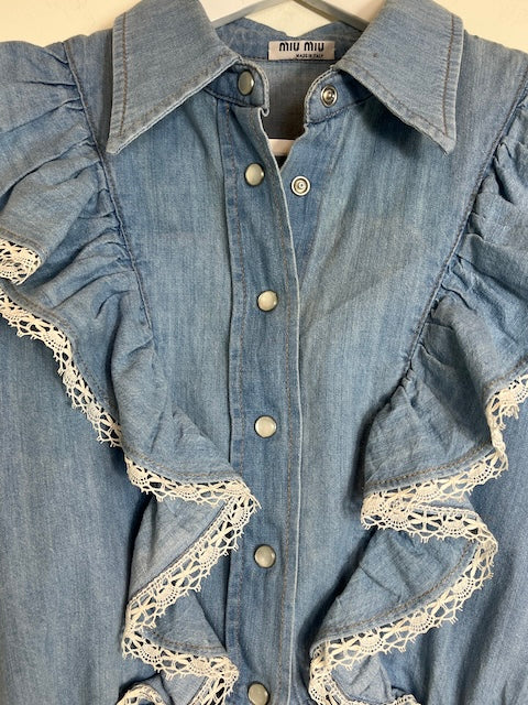 Miu Miu top size 38 approx UK 6