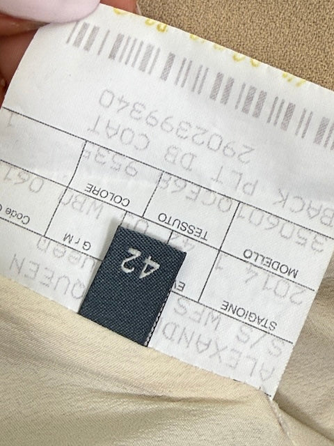 Alexander McQueen coat size 42