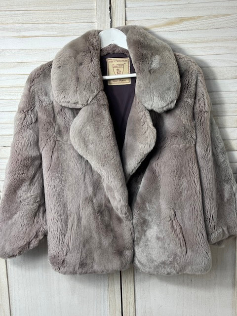 Real fur coat approx Uk 8 - 10